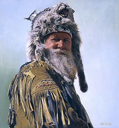 419x450 Don Crowley - Mountain Man Painting