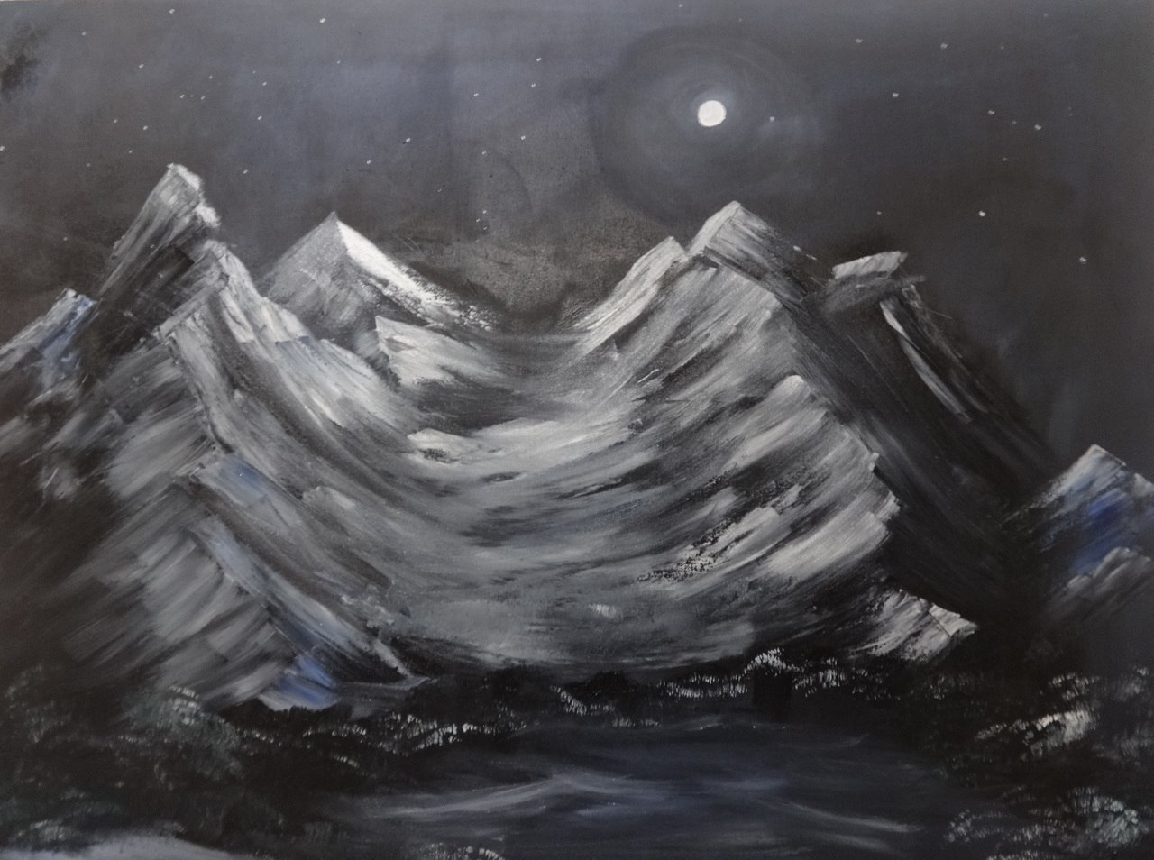 Mountain Oil Painting at PaintingValley.com | Explore collection of ...