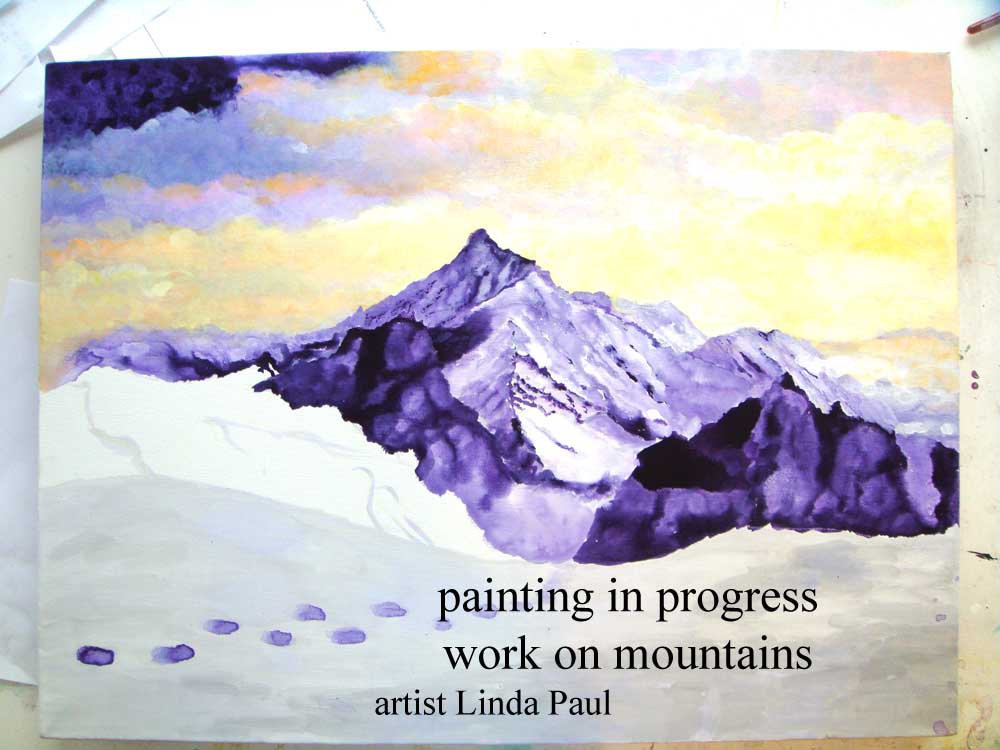 1000x750 Mountain Art Landscape Painting For Sale - Mountain Painting
