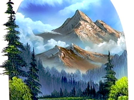 450x337 Mountain River - Mountain Painting