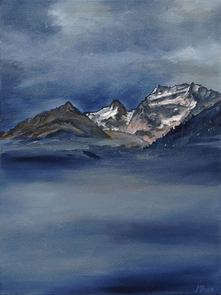 435x580 Overview Of Artwork And Exhibitions, Past And Future - Mountain Painting