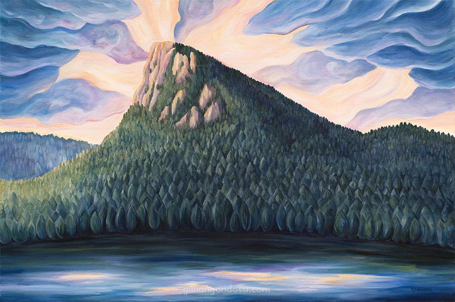 938x622 Children Of The Mountain Gillian Gandossi - Mountain Painting