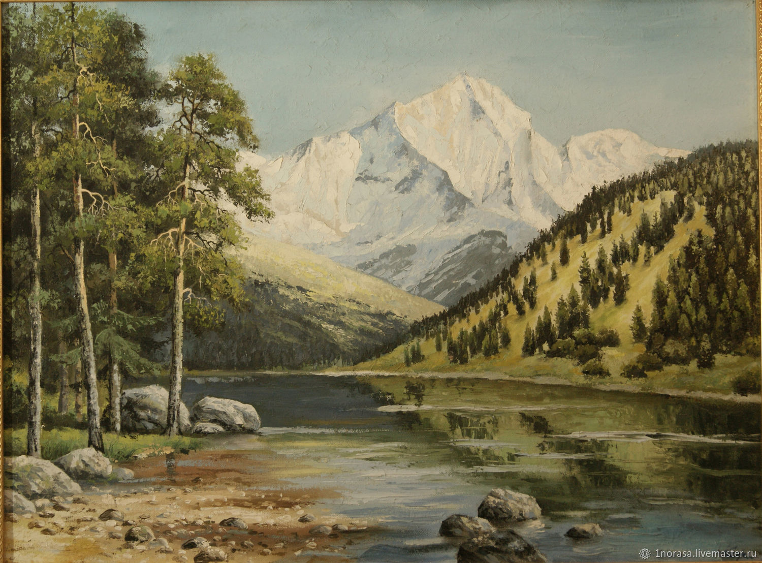 1500x1108 Mountain River Shop Online On Livemaster With Shipping - Mountain River Painting
