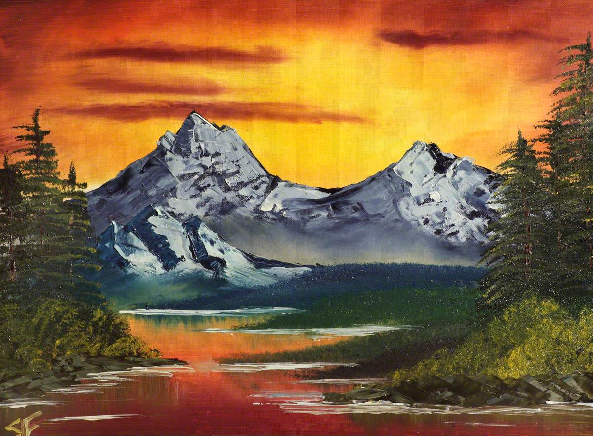 Mountain Scene Painting at Explore collection of