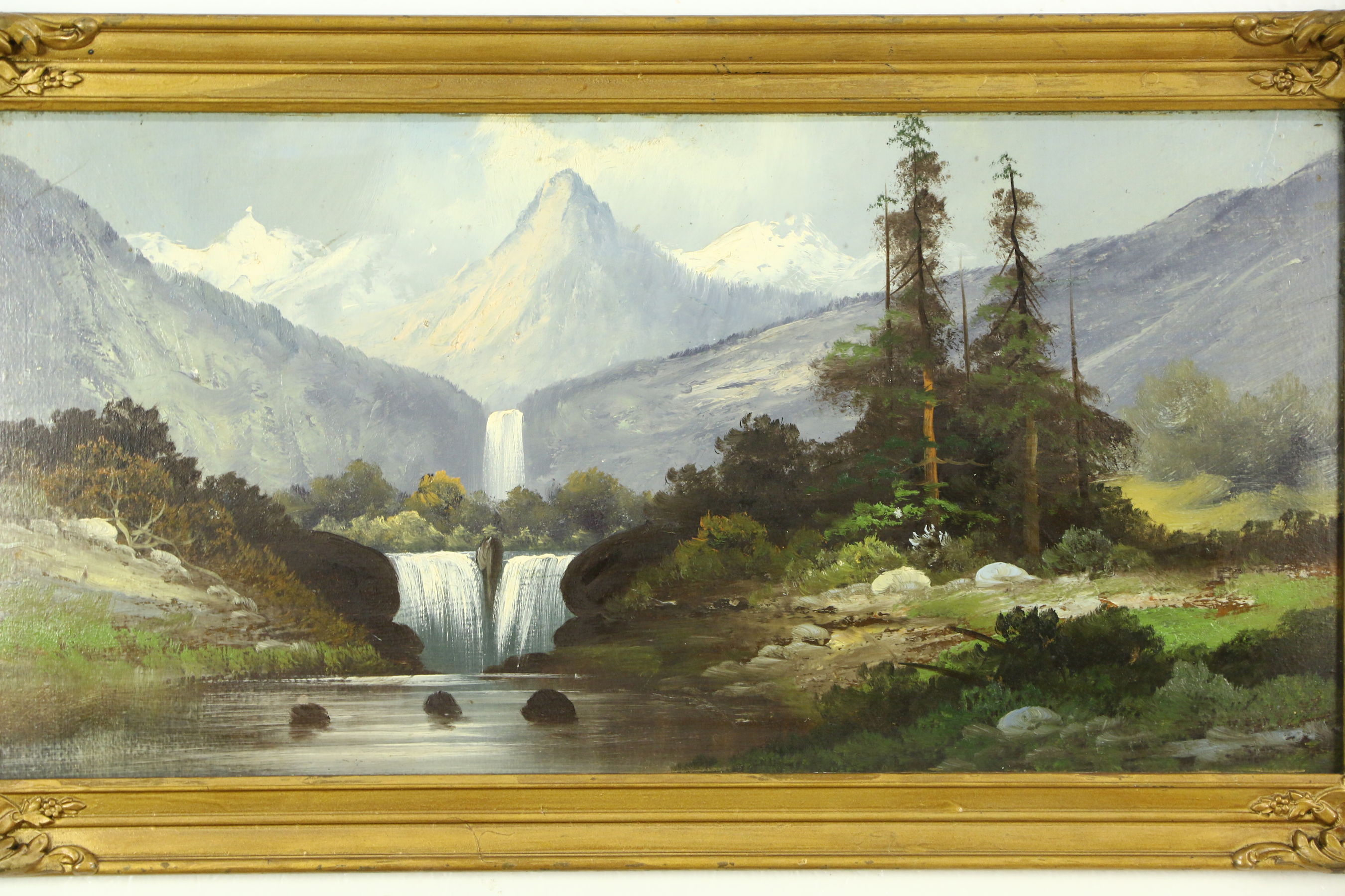 2700x1800 Sold - Mountain Scene Painting