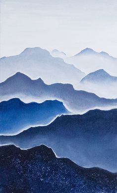 Mountain Silhouette Painting at PaintingValley.com | Explore collection ...