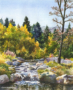 243x300 Mountain Stream Paintings Fine Art America - Mountain Stream Painting