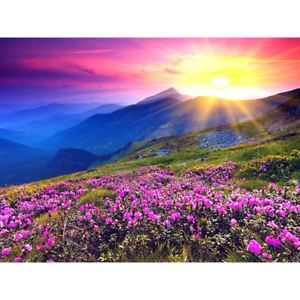 300x300 New Diy 5d Diamond Painting - Mountain Sunrise Painting