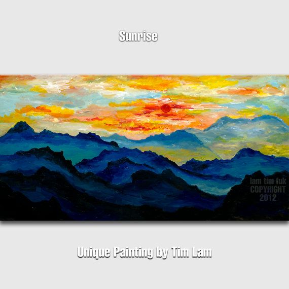 570x570 Looking - Mountain Sunrise Painting