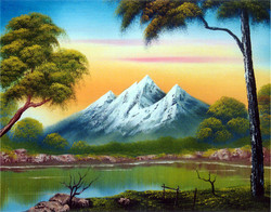 250x196 Mountain View Paintings - Mountain View Painting