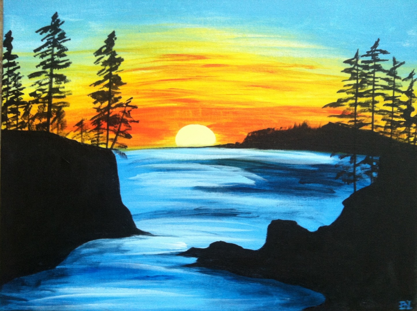 1446x1080 Mountain 02062018 (6 8pm) - Mountain View Painting