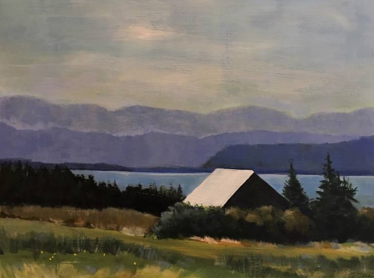 770x573 Saatchi Art Olympic Mountain View Painting By Diana Grant - Mountain View Painting