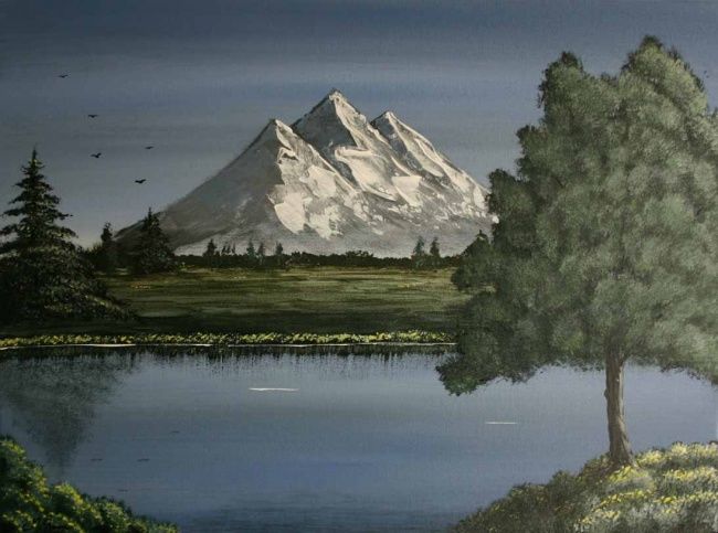 650x483 Mountain View (Christy Mc Guire) - Mountain View Painting