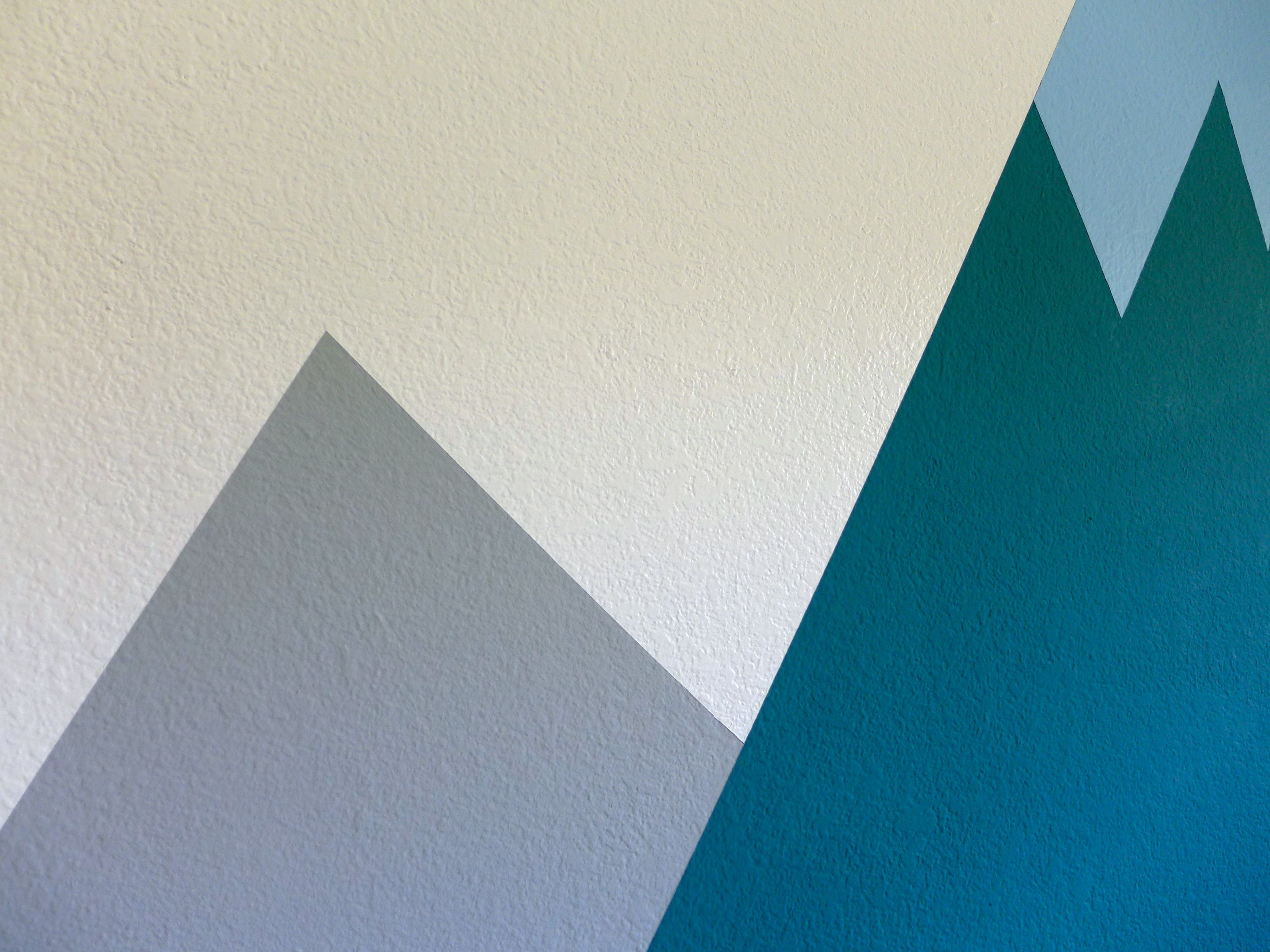 3648x2736 Alex's Bedroom Painting The Mural - Mountain Wall Painting