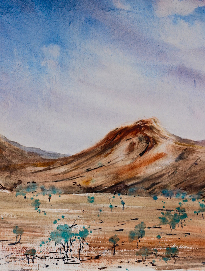 700x926 Painting Mountains In Watercolours Debi Riley - Mountain Watercolor Painting