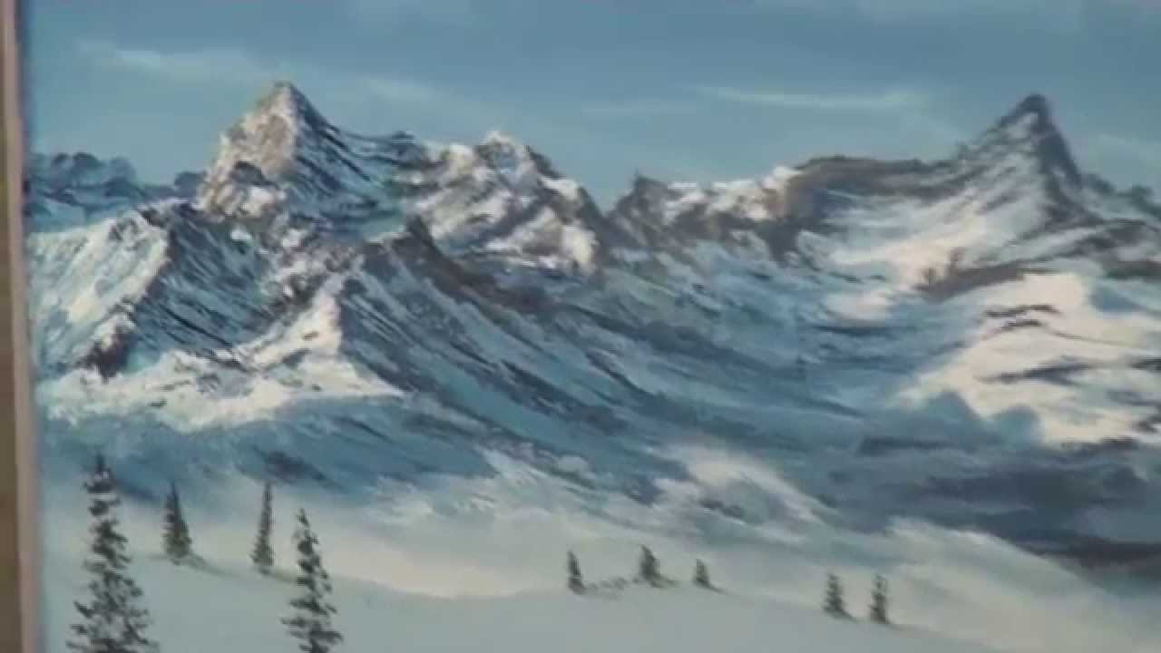 1280x720 Mountainscape Painting - Mountainscape Painting