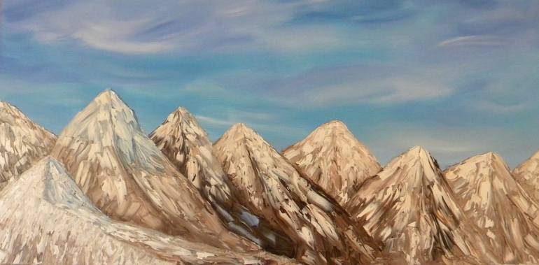 Mountainscape Painting at PaintingValley.com | Explore collection of ...