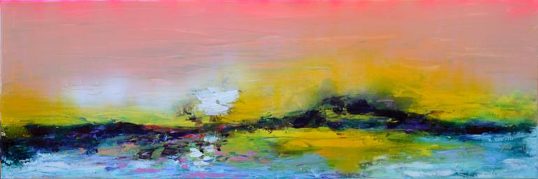 770x256 Saatchi Art New Horizon 64 - Mountainscape Painting