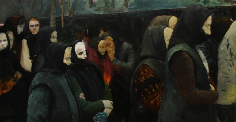 770x398 Saatchi Art Mourning Painting By Ioan Stefan Botis - Mourning Painting