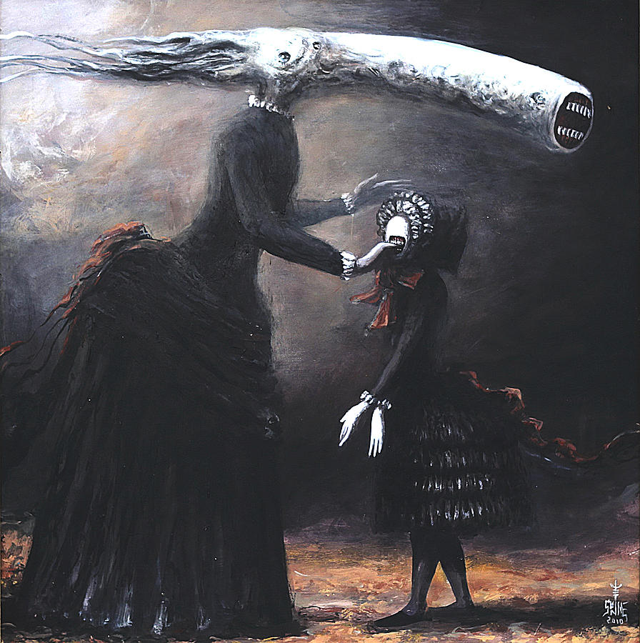 896x900 Victorian Mourning Painting By Serge Sunne - Mourning Painting
