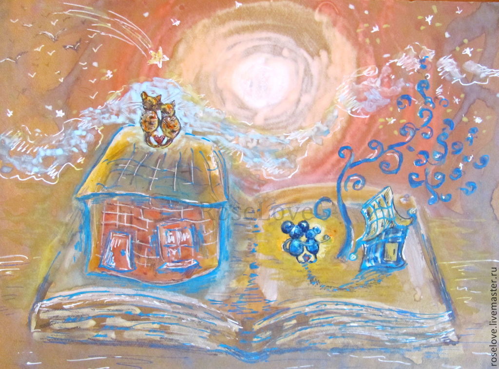 1024x757 Painting Cat Mouse Love Story )) Shop Online On Livemaster - Mouse Painting