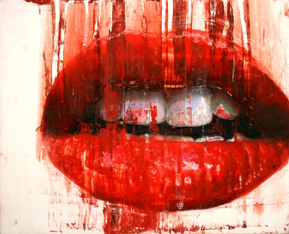 576x467 Elizabeth Winnel - Mouth Painting