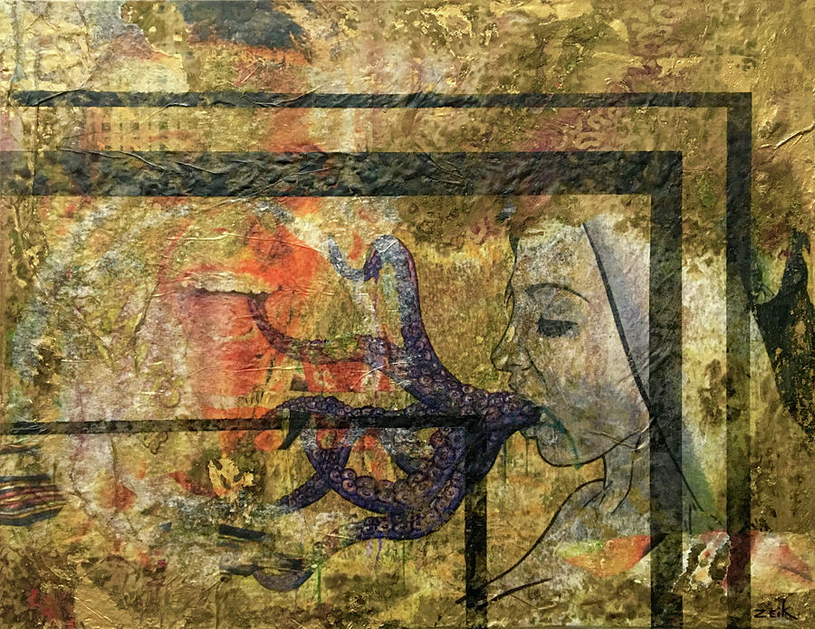 900x695 Just Keep Moving Painting By Bobby Zeik - Moving Painting