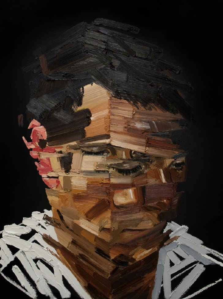 728x975 Paintings Stop Moving Your Head! Portraits, Paintings - Moving Painting