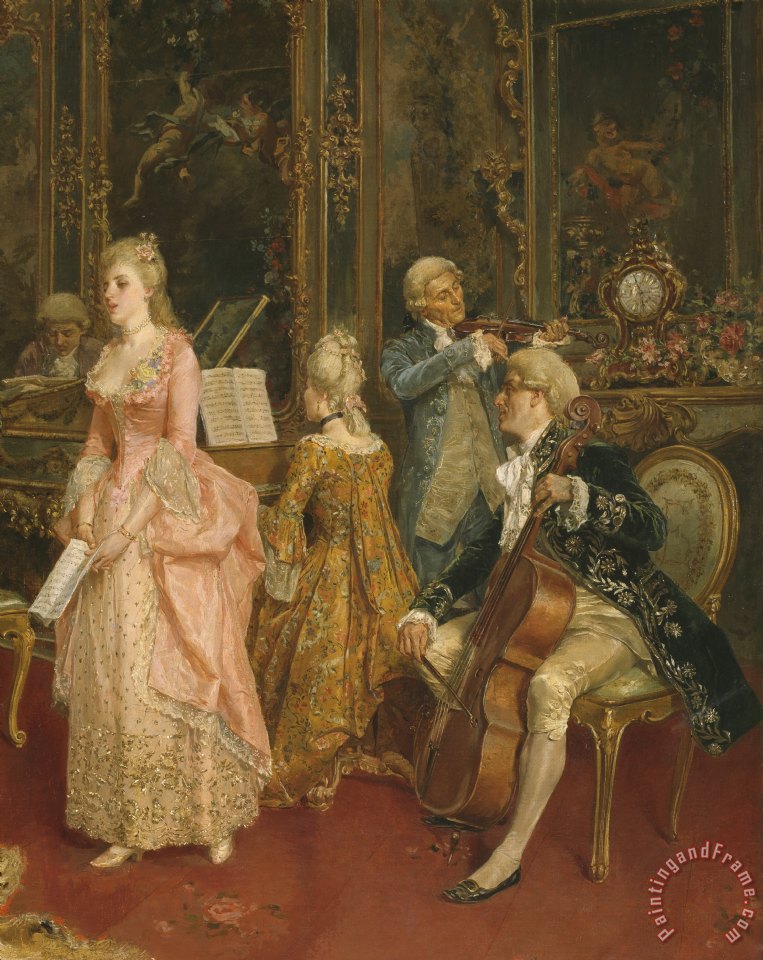763x960 Ettore Simonetti Concert - Mozart Painting