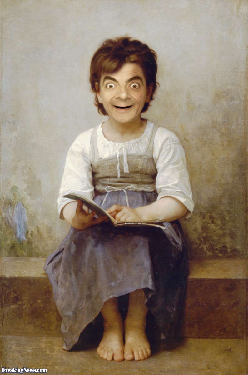 794x1200 Surprised Mr Bean Painting Pictures - Mr Bean Painting
