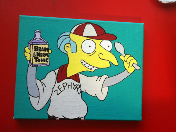570x426 Mr. Burns Brain And Nerve Tonic Painting - Mr Burns Painting