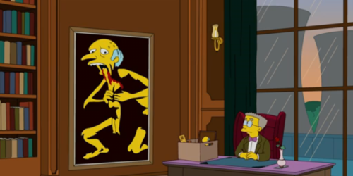 500x250 Mr. Burns Goya Artinart - Mr Burns Painting