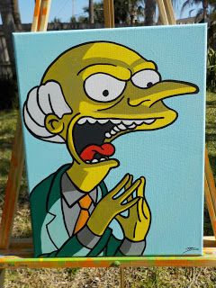 240x320 Popartrazzia Mr. Burns 1114 Acrylic Paintings - Mr Burns Painting