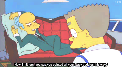 500x275 The Simpsons - Mr Burns Painting