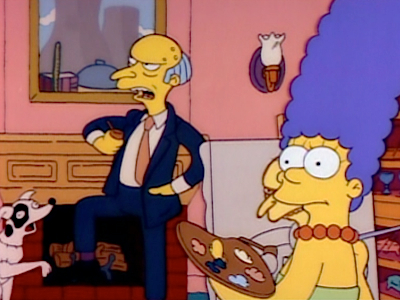 400x300 31. Brush With Greatness The Simpsons - Mr Burns Painting