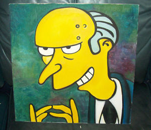 300x257 Canvas Find Or Advertise Art And Collectibles In Toronto (Gta - Mr Burns Painting