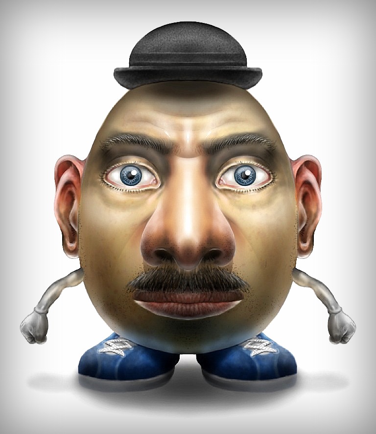 768x887 Mr. Potato Head By Cameronharperart - Mr Potato Head Painting