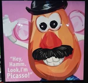 300x285 Mr. Potato Head Toy Story Canvas Quote Wall Decals Photo Painting - Mr Potato Head Painting