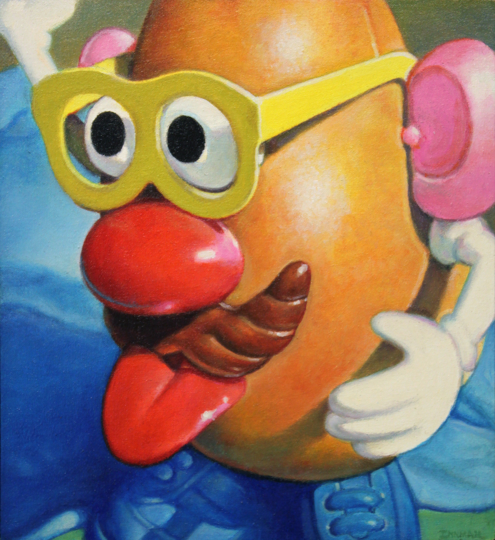1000x1091 Back In The Day Allan Innman - Mr Potato Head Painting