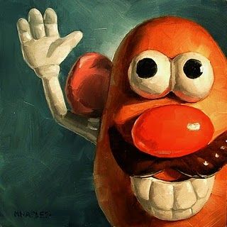 320x320 Daily Paintworks - Mr Potato Head Painting