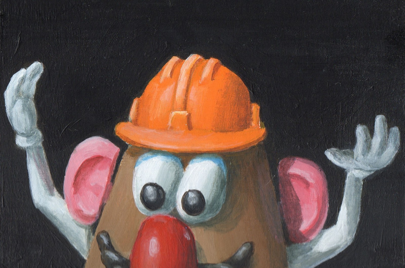 1600x1059 Debbie Shirley Art Surrender - Mr Potato Head Painting