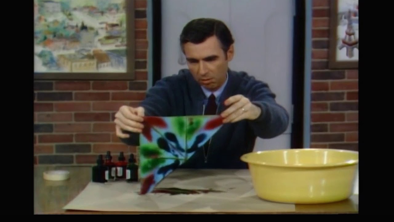 1280x720 Paper Painting On Mister Rogers' Neighborhood - Mr Rogers Painting