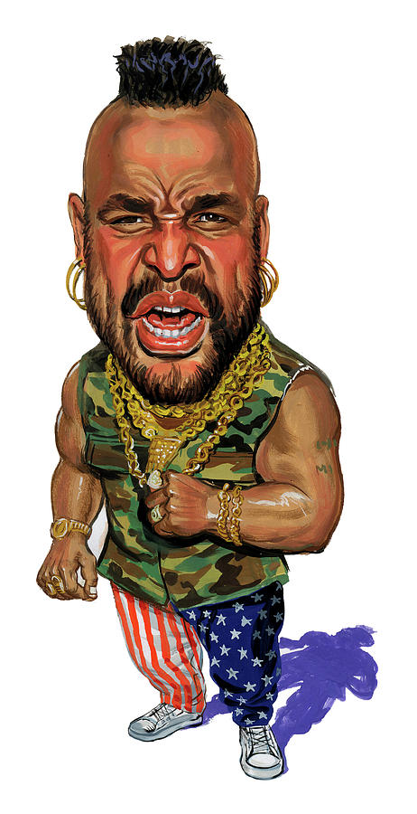 462x900 Mr. T Painting By Art - Mr T Painting
