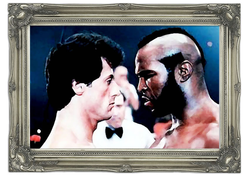 844x596 Rocky Iii The Face Off Mr T People Art Mural Printed Wall Mural - Mr T Painting