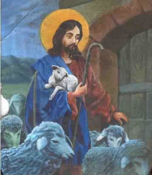 500x573 Jesus[Original Acrylic Painting] (Mr T Silappathikaram) - Mr T Painting