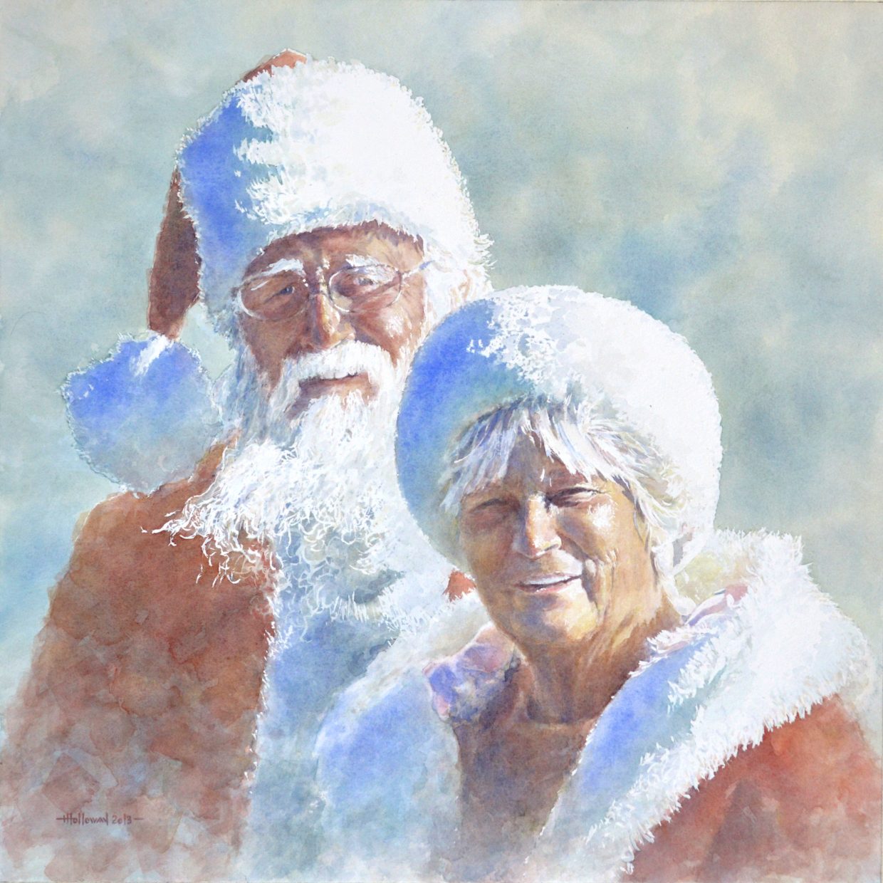 1240x1240 Santa, Mrs. Claus Bring Generosity To Craig - Mrs Claus Painting
