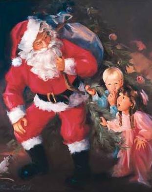 311x394 Santa Claus Clipart - Mrs Claus Painting