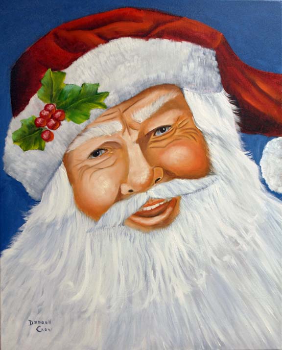 576x715 Santa Claus Patterns And Photos Learn To Oil Paint With Darrell Crow - Mrs Claus Painting