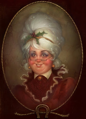 289x400 Woodyart Mrs. Claus - Mrs Claus Painting