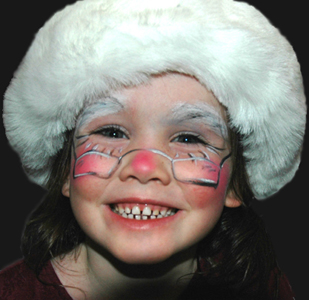 309x300 Faceart - Mrs Claus Painting